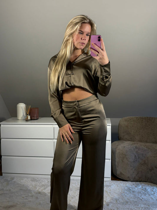 Satijnen Two pieces - Green