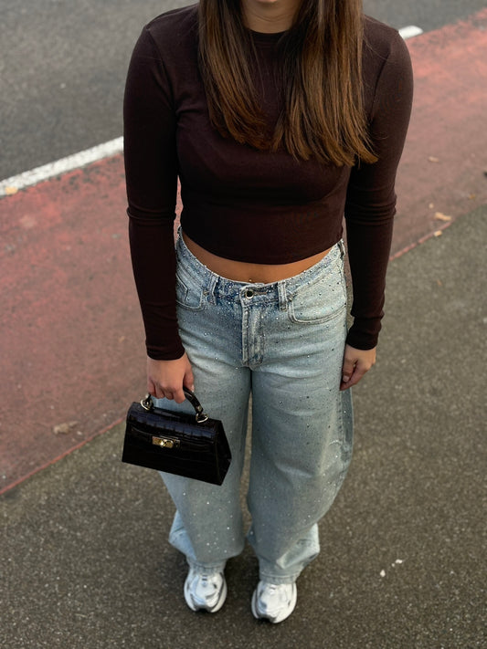 Cropped top - Chocolate