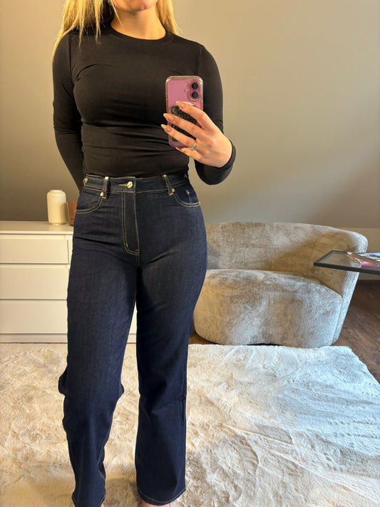 Straight Leg Jeans - Donkerblauw