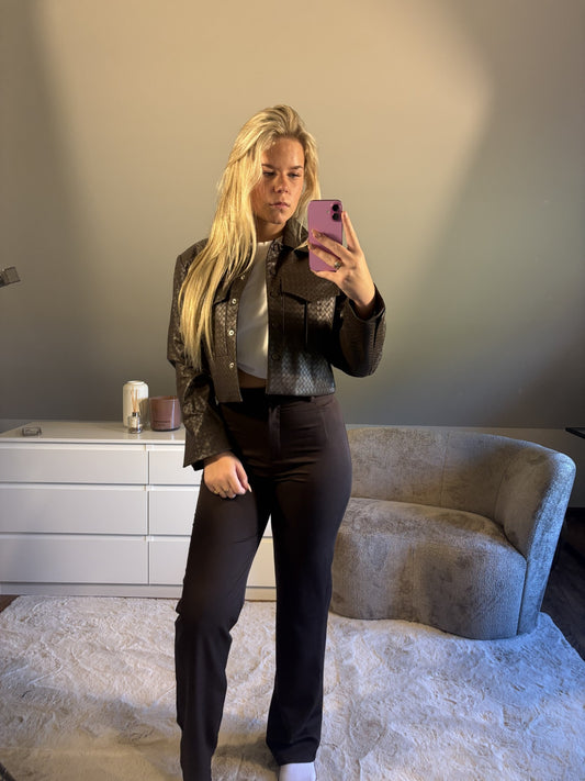 Straight Leg Pantalon - Chocolate